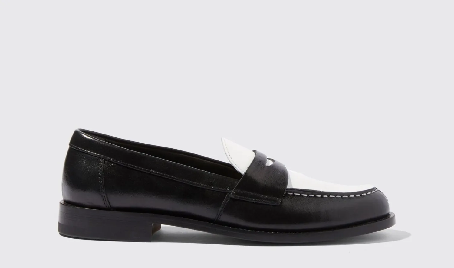 Store Scarosso Harper Black Edit Black & White - Calf