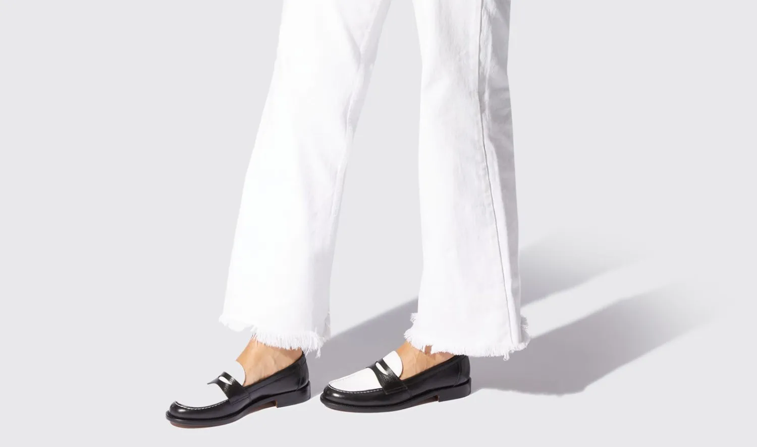 Store Scarosso Harper Black Edit Black & White - Calf