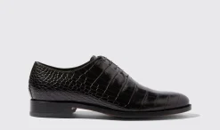 Best Sale Scarosso Ignazio Nero Cocco Black - Croco-Printed Calf