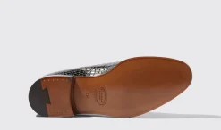 Best Sale Scarosso Ignazio Nero Cocco Black - Croco-Printed Calf