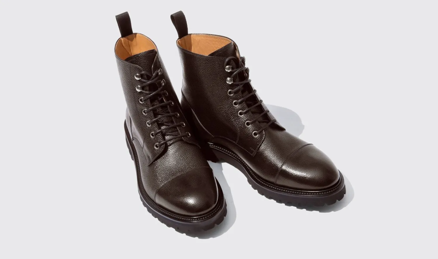 Cheap Scarosso Jackie Grain Brown Brown - Calf