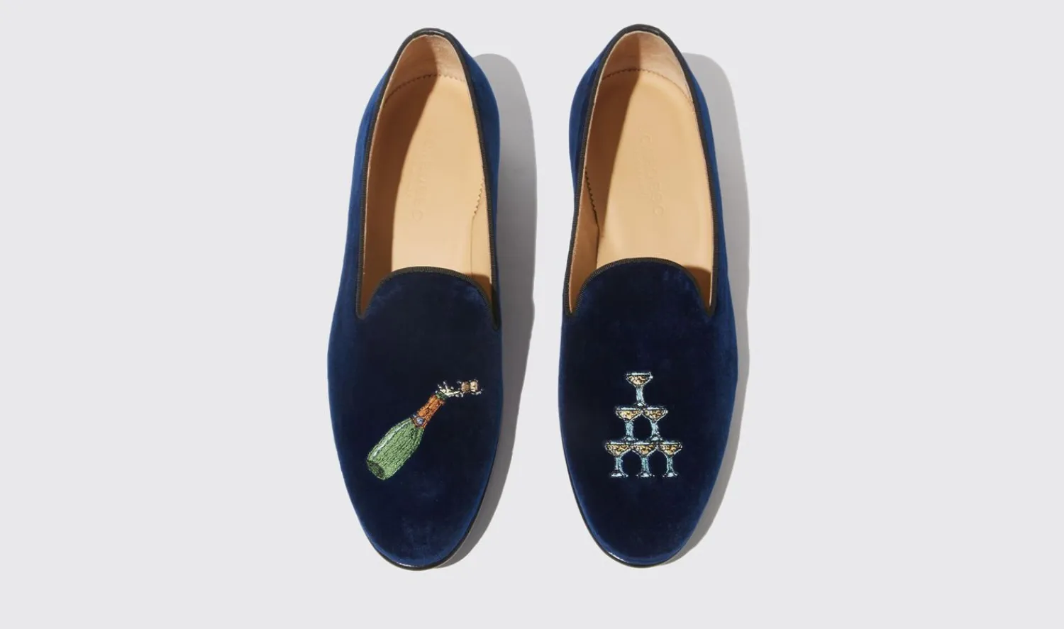 Flash Sale Scarosso Jay Blue Velvet Blue - Velvet