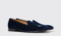 Flash Sale Scarosso Jay Blue Velvet Blue - Velvet