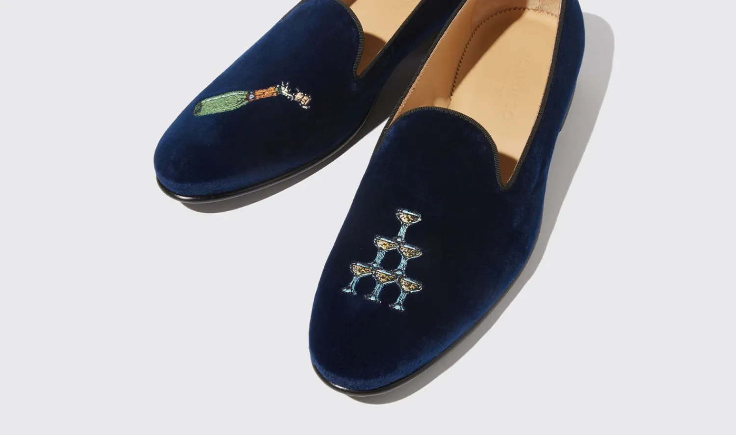 Flash Sale Scarosso Jay Blue Velvet Blue - Velvet