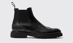 Cheap Scarosso Keith Black Black Calf