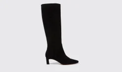 Clearance Scarosso Kira Black Suede Black - Suede