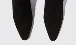 Clearance Scarosso Kira Black Suede Black - Suede