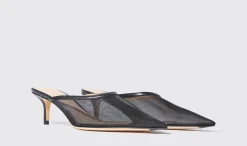 Discount Scarosso Laura Black Mesh Black - Mesh