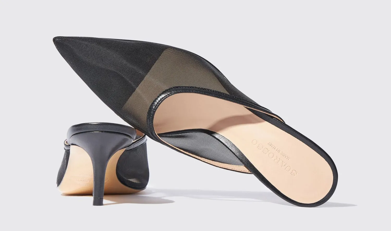 Discount Scarosso Laura Black Mesh Black - Mesh