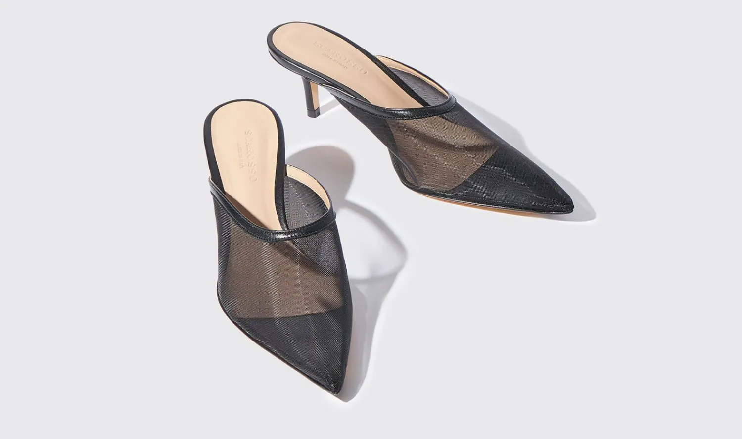 Discount Scarosso Laura Black Mesh Black - Mesh