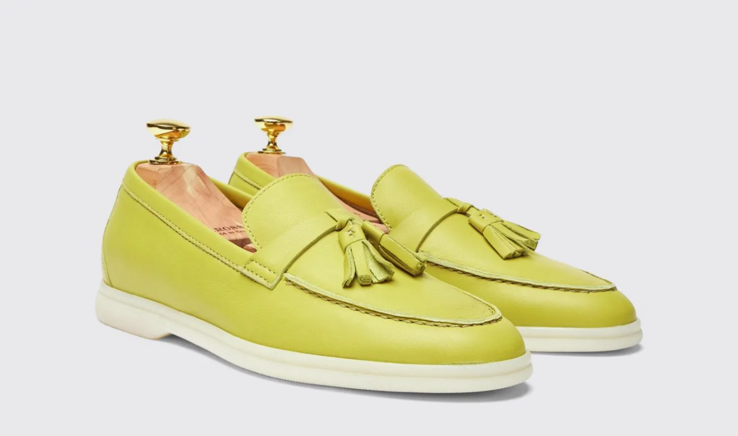 Clearance Scarosso Leandra Lime Lime - Calf