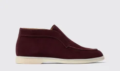 Clearance Scarosso Leonarda Burgundy Suede Burgundy - Suede