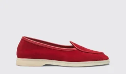 Discount Scarosso Livia Red Suede Red - Suede