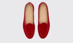Discount Scarosso Livia Red Suede Red - Suede