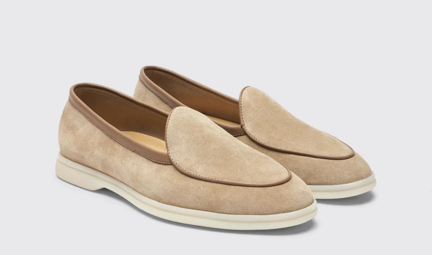Discount Scarosso Livio Oat Suede Oat - Suede