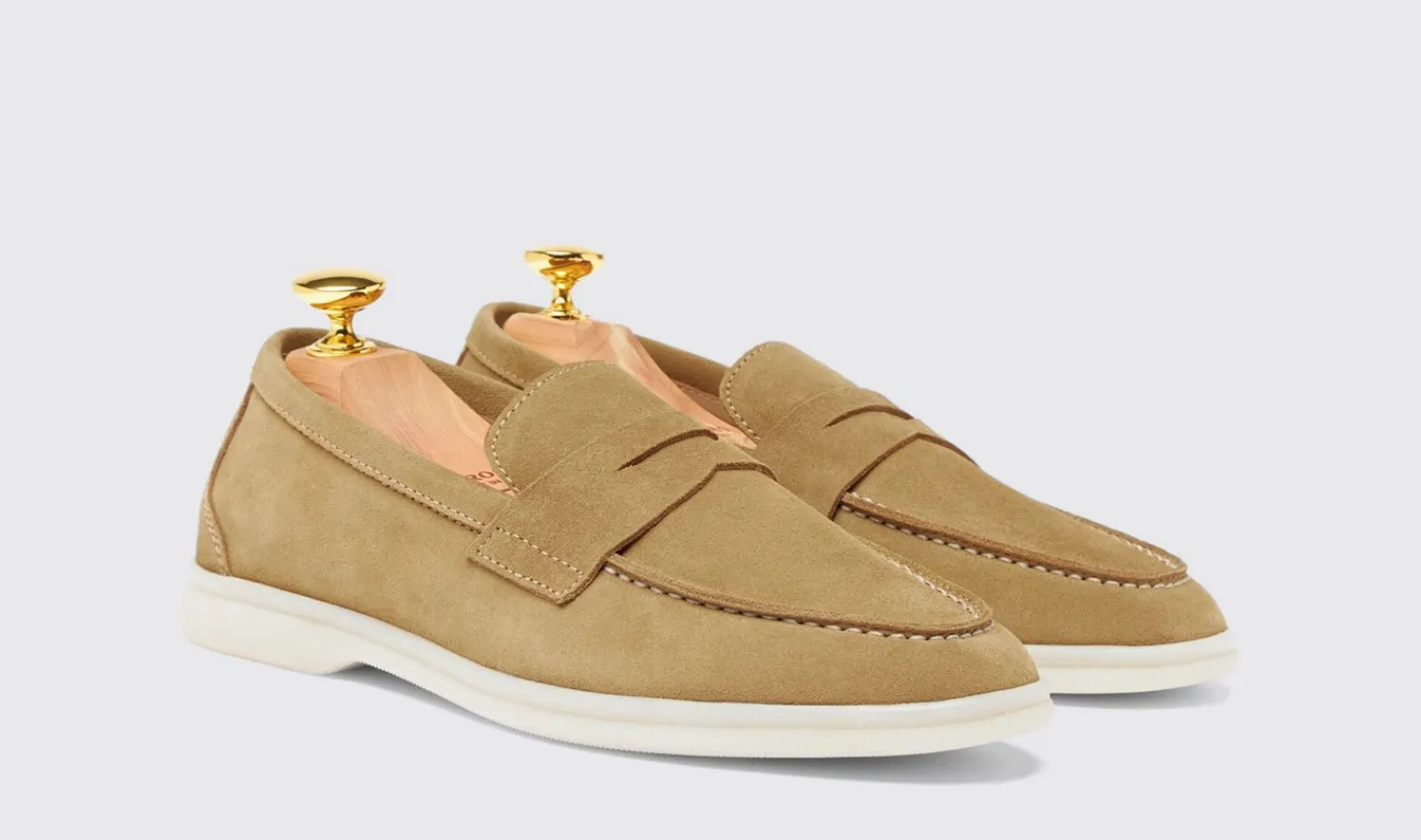 Clearance Scarosso Luciano Beige Suede Beige - Suede