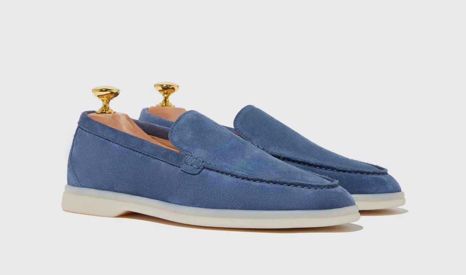 New Scarosso Ludovica Acciaio Scamosciata Steel Blue - Suede