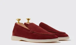 Shop Scarosso Ludovica Bordeaux Scamosciata Burgundy - Suede