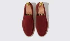 Shop Scarosso Ludovica Bordeaux Scamosciata Burgundy - Suede