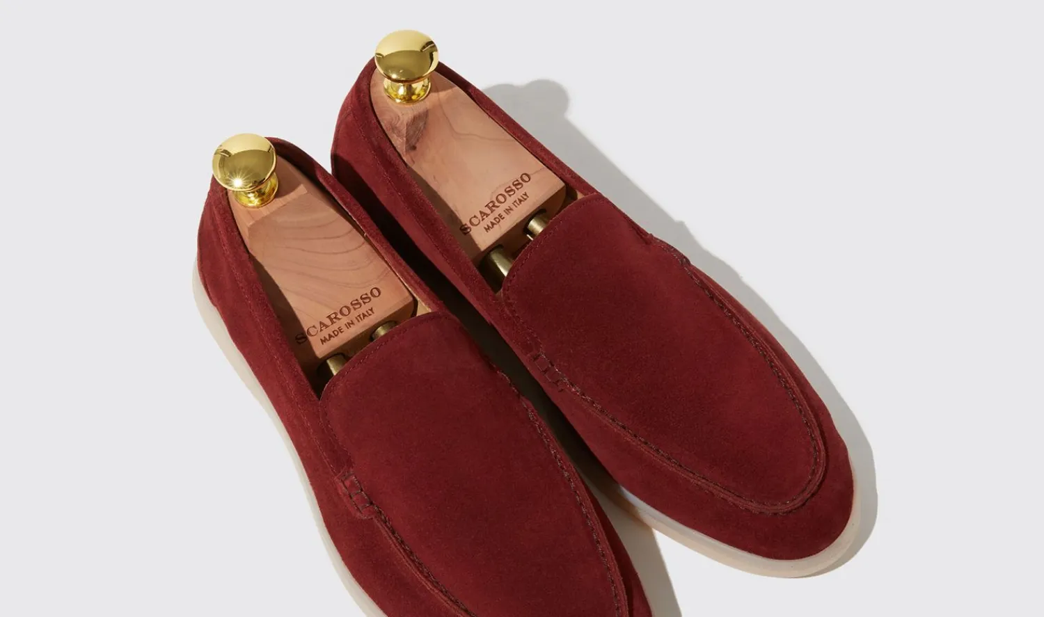 Shop Scarosso Ludovica Bordeaux Scamosciata Burgundy - Suede