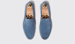 New Scarosso Ludovico Acciaio Scamosciato Steel Blue - Suede