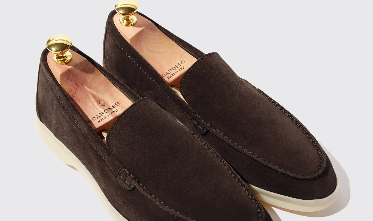 Hot Scarosso Ludovico Moro Scamosciato Dark Brown - Suede