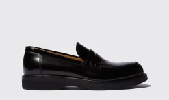 Best Scarosso Milo Black Bright Black - Brushed Calf