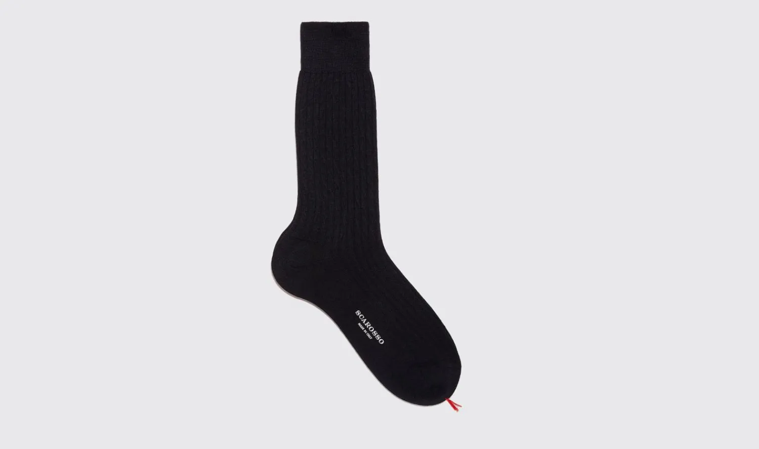 Online Scarosso Navy Wool Calf Socks Navy - Wool