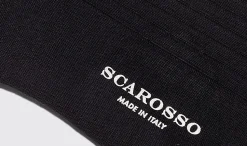 Online Scarosso Navy Wool Calf Socks Navy - Wool