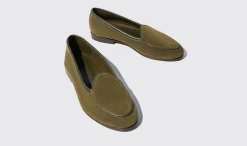 Shop Scarosso Nele Green Suede Green- Suede