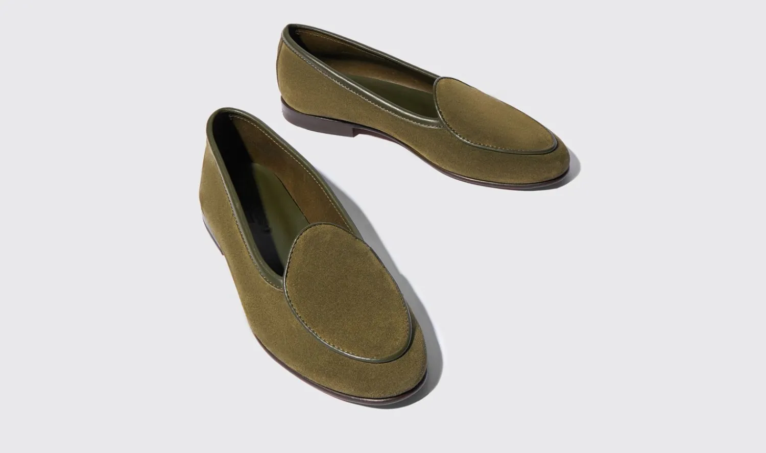 Shop Scarosso Nele Green Suede Green- Suede