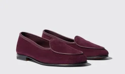 Outlet Scarosso Nele Red Suede Dark Red - Suede