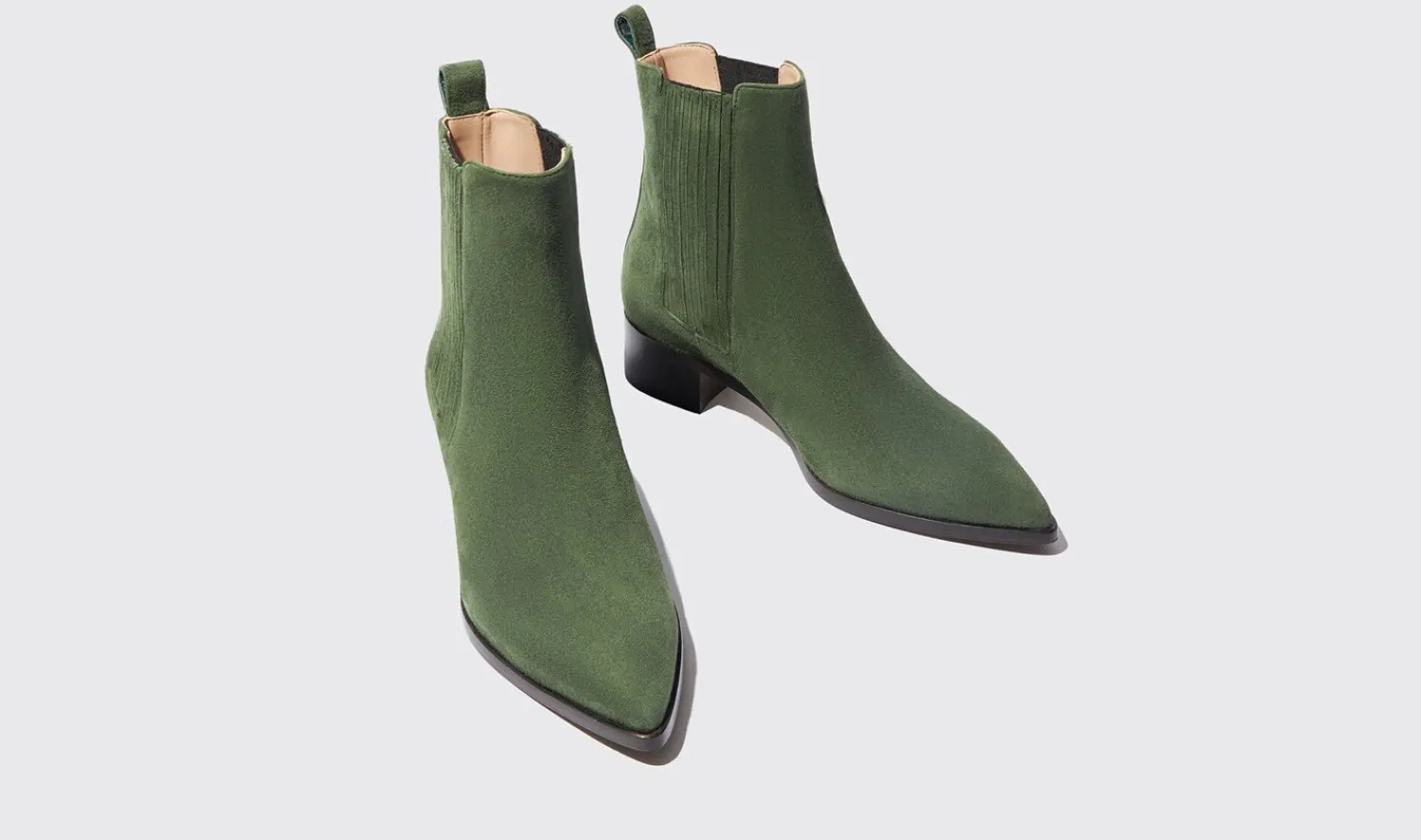 Fashion Scarosso Olivia Green Suede Green - Suede