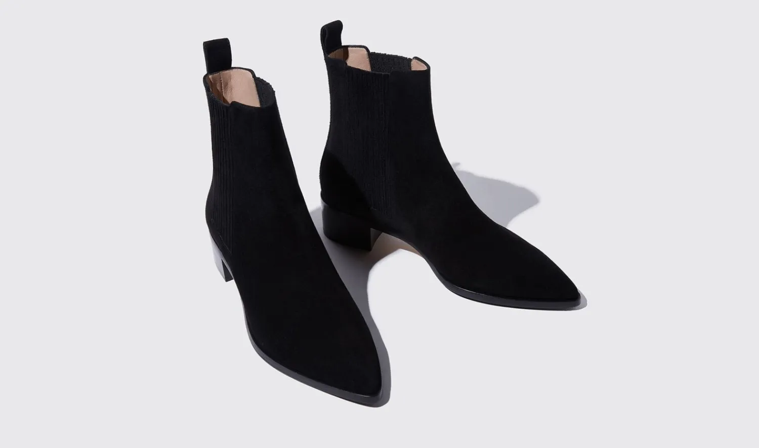 Fashion Scarosso Olivia Nera Scamosciata Black - Suede