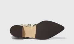 Outlet Scarosso Olivia Python Beige - Python-Printed Calf