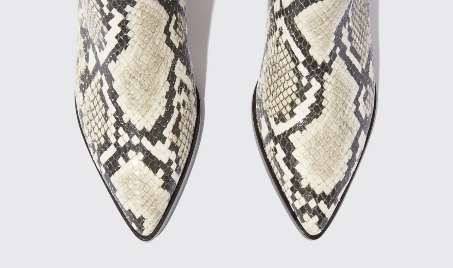 Outlet Scarosso Olivia Python Beige - Python-Printed Calf