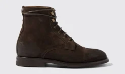 Shop Scarosso Paola Marrone Scamosciata Brown - Suede