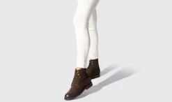Shop Scarosso Paola Marrone Scamosciata Brown - Suede