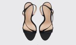 Flash Sale Scarosso Paula Black Satin Black - Silk