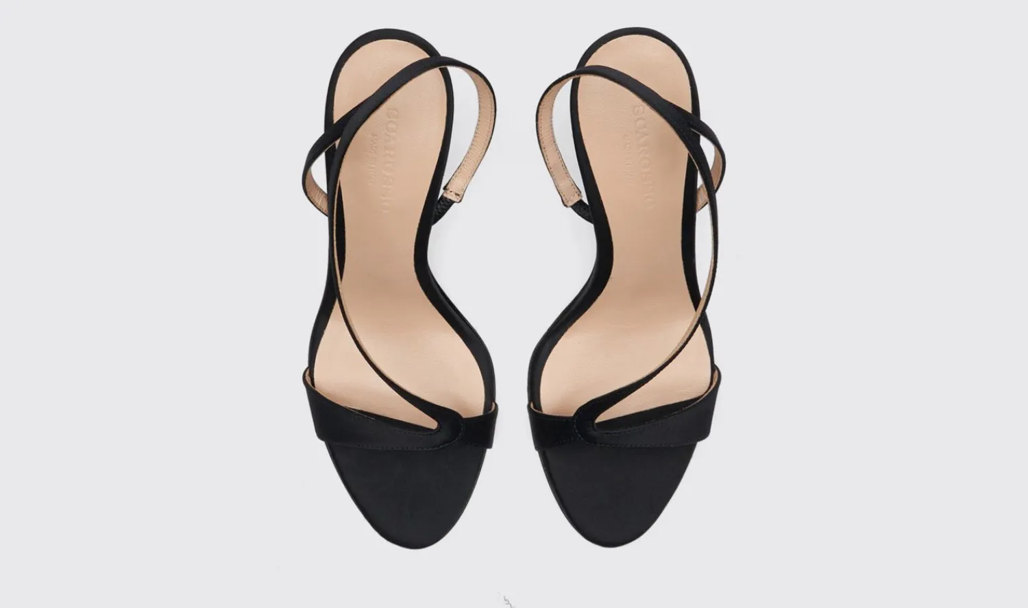 Flash Sale Scarosso Paula Black Satin Black - Silk