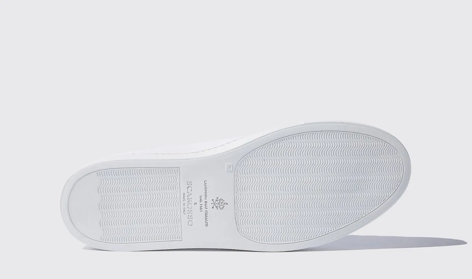 New Scarosso Pinstripe White White - Calf