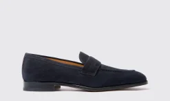 Cheap Scarosso Raimondo Abisso Scamosciato Dark Blue Suede