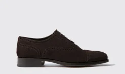 Shop Scarosso Roberto Dark Brown Suede
