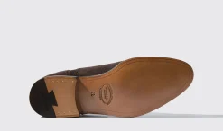 Shop Scarosso Roberto Dark Brown Suede