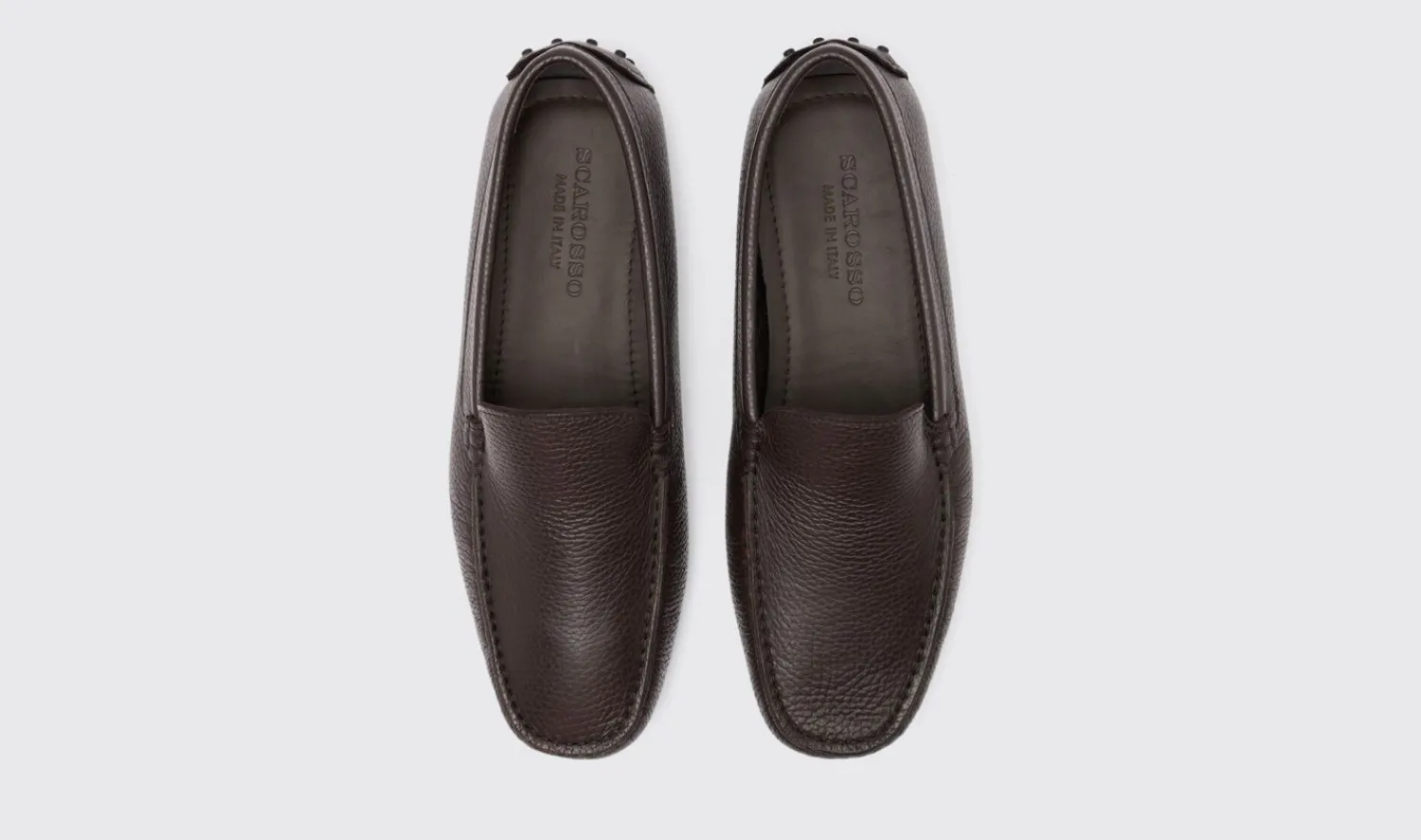 Shop Scarosso Scott Brown Grain Brown Grain - Calf