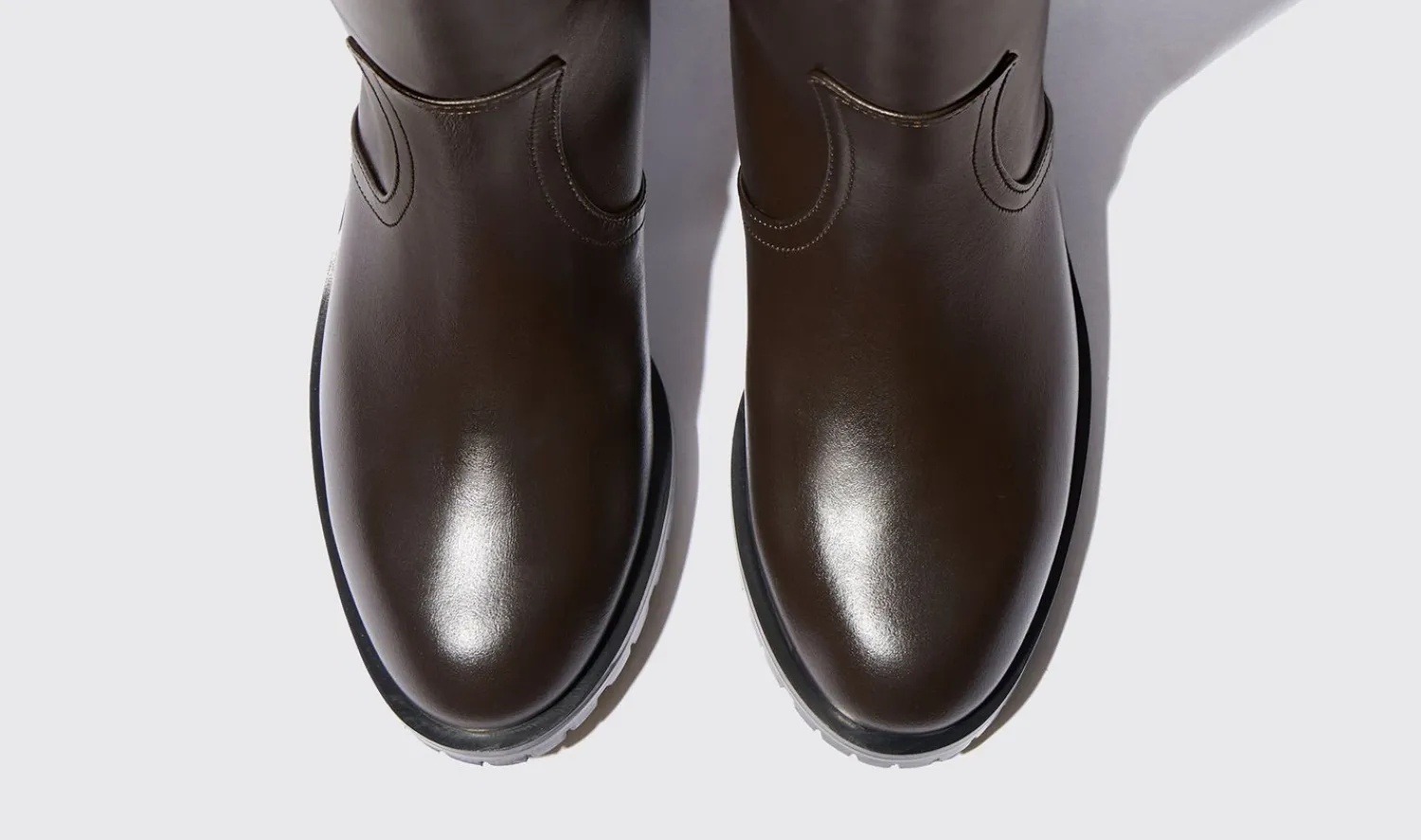 Clearance Scarosso Sofia Brown Brown - Calf