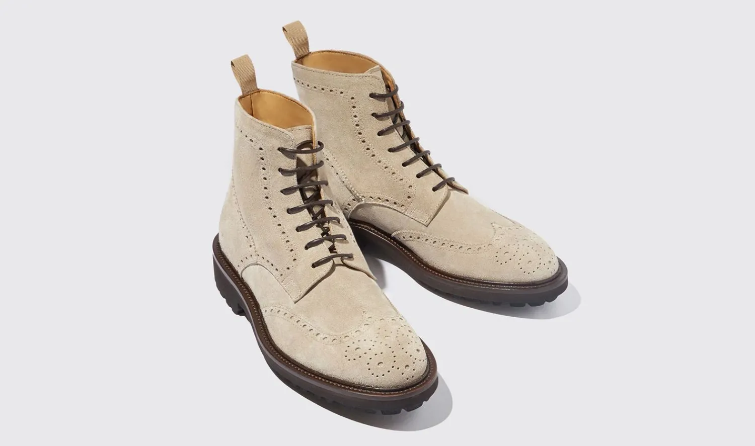 Best Sale Scarosso Thomas Sand Suede Sand - Suede