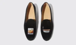 Cheap Scarosso Tom Black Velvet Black - Velvet