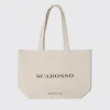 Best Sale Scarosso Tote Bag Ecru - Cotton