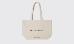 Best Sale Scarosso Tote Bag Ecru - Cotton